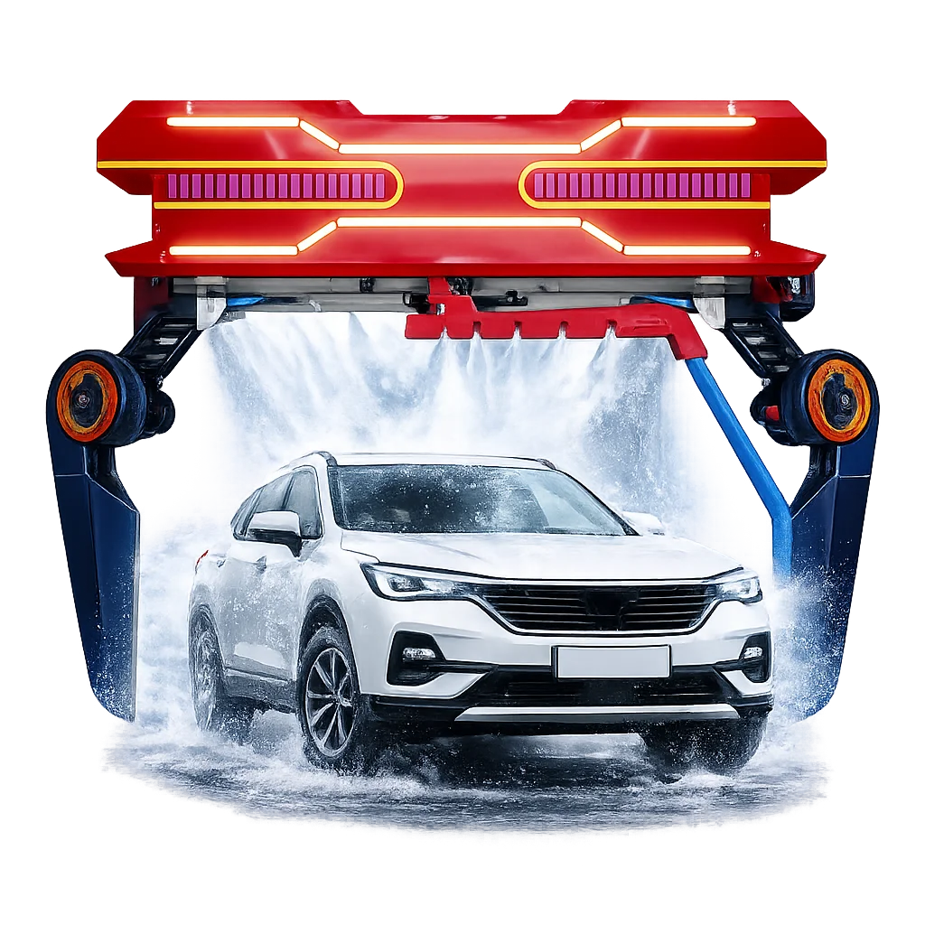 360 Automatic Touch Free Car Wash Machine High Pressure Vehicle Washer System for Commercial Gas Station and Service Center
