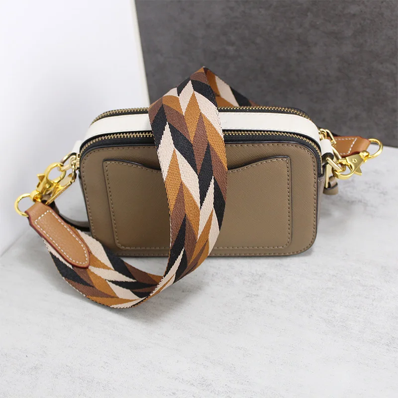 TINBERON Canvas Shoulder Bag Strap Luxury Handbag Replacement Bag Strap Rhombic Plaid Jacquard Webbing Wide Bag Strap Accessory