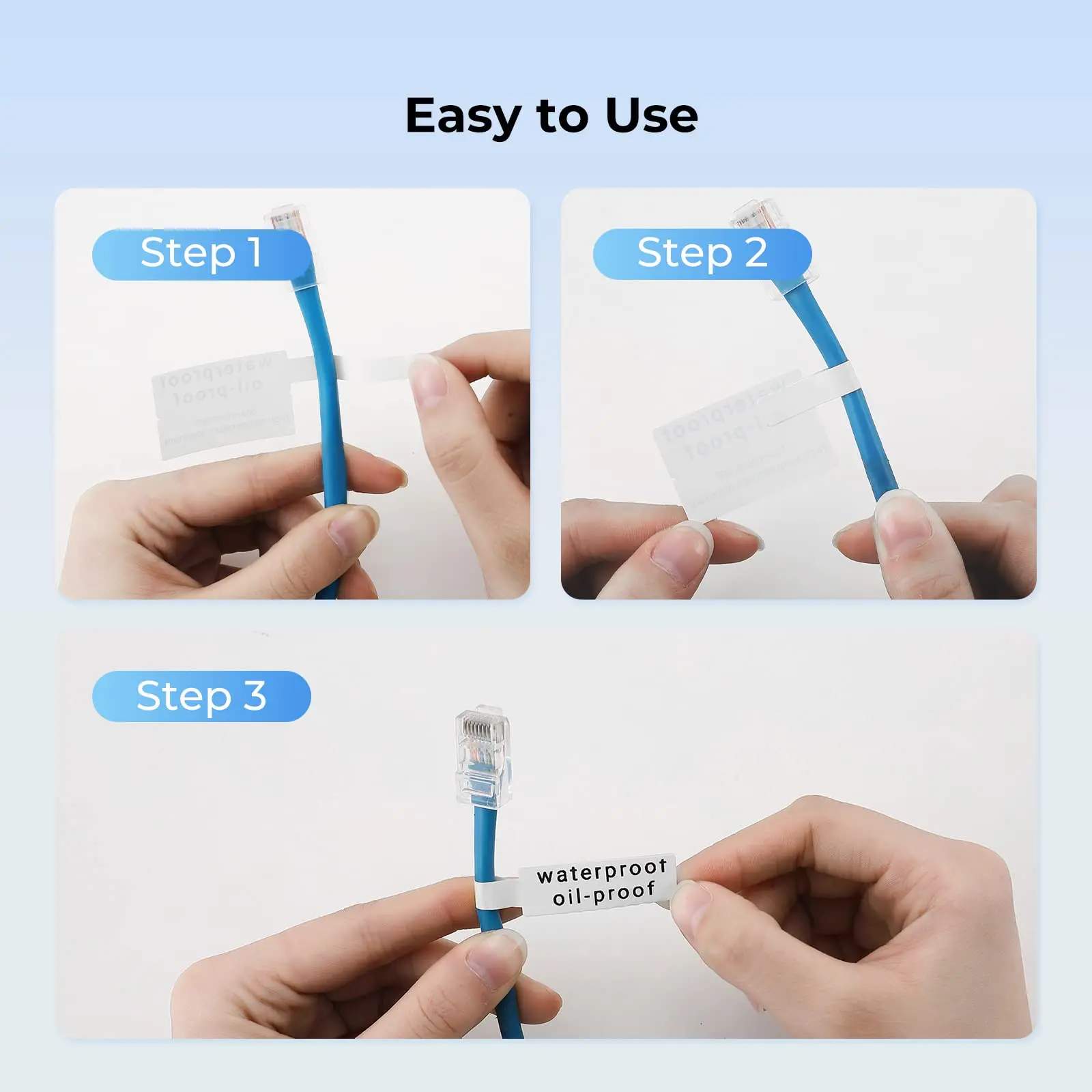 Niimbot Color Cable Label Waterproof Thermal Stickers Paper Roll Tag Printing Adhesive Paper For B1/B21/B2 Mini Printer view 5
