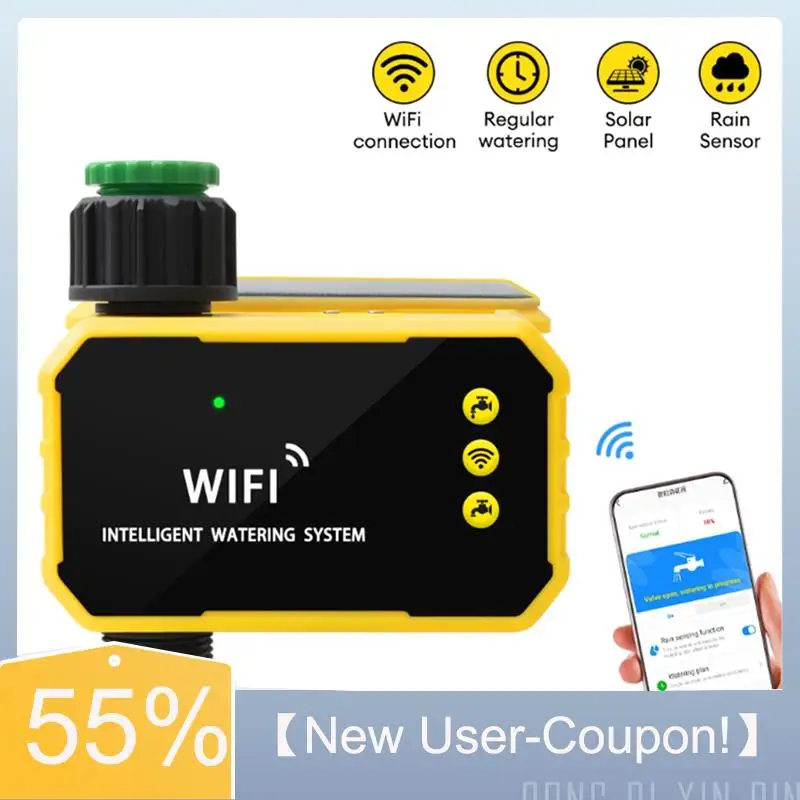 

【Fast Delivery】Household WIFI Solar Irrigation Timer Smart APP Control Automatic Irrigation System Outdoor Water Timer Garden To