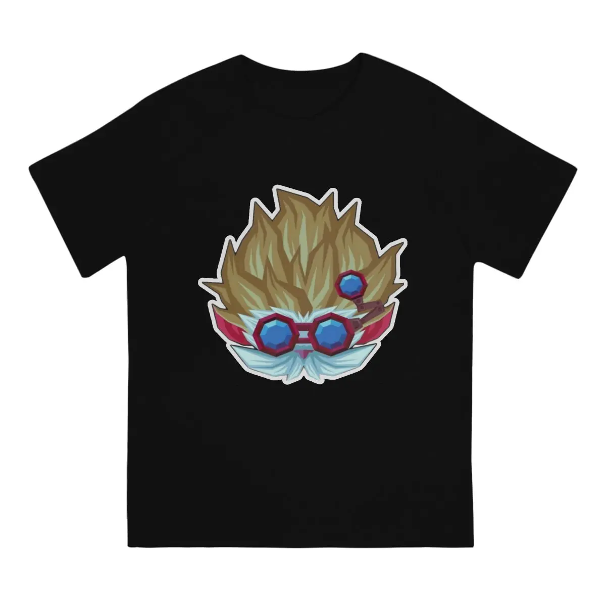 Heimerdinger Acrane LOL Anime Polyester T Shirt Punk Crewneck TShirt Harajuku Clothes