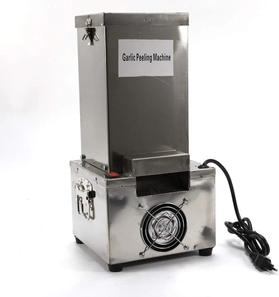 110 فولت الفولاذ المقاوم للصدأ التجارية المحمولة آلة تقشير الثوم مقشرة الثوم الكهربائية سعة تقشير 44 رطل/ساعة
