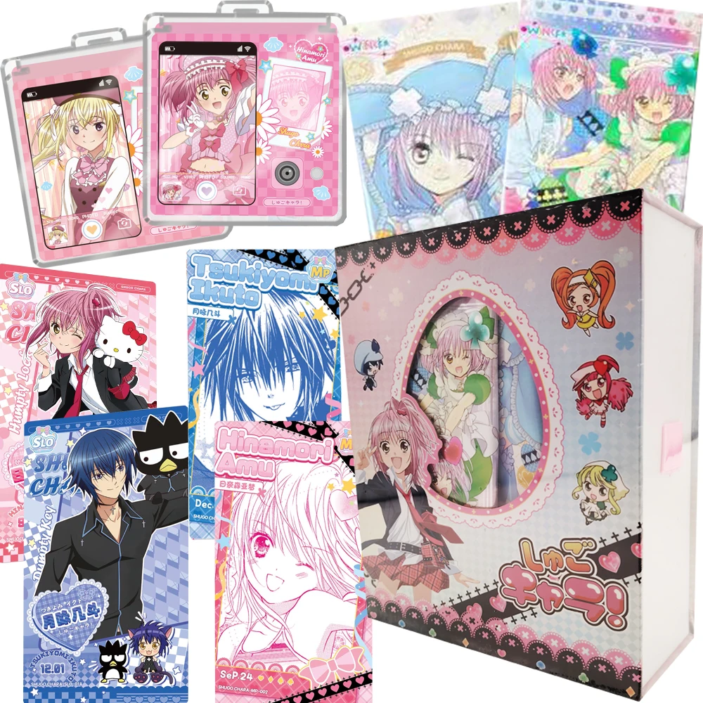 

Shugo Chara Collection Cards Tsukiyomi Utau Hinamori Amu Anime Vibrant and Lovely Shining Star Stage Grating Cards Girls Gifts