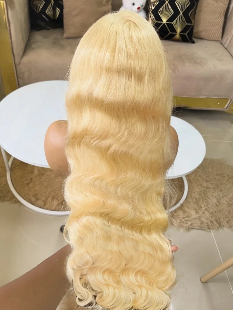 

Парик из натуральных волос 613 Body Wave Honey Blonde 13x6 HD Lace Frontal, бразильский парик 13x4 с прозрачным кружевом для женщин