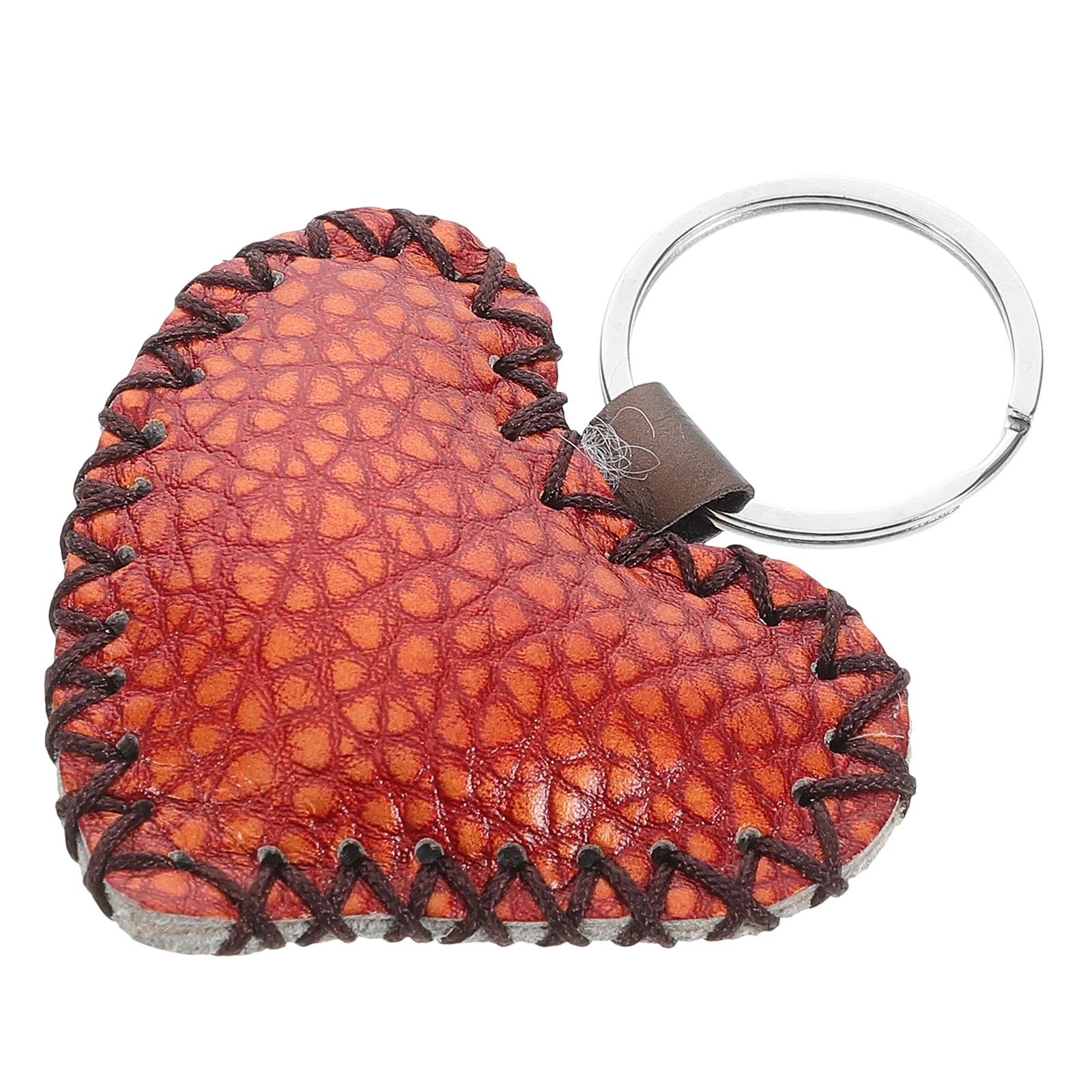 

Vintage Keychain Handmade Heart Bag Charm Keychains for Women Western PU Wallet Handbag Accessories Retro Ethnic Style
