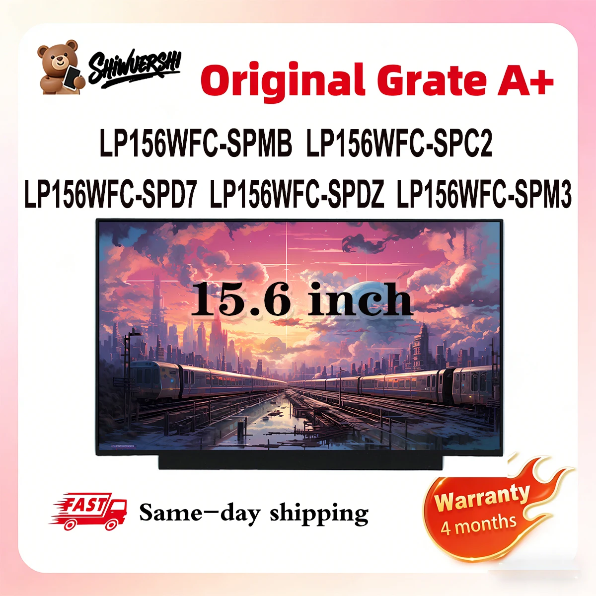 

Оригинальный новый тонкий ЖК-экран для ноутбука A + 15,6 дюйма LP156WFC SPD7 LP156WFC SPDZ LP156WFC SPM3 LP156WFC SPMB LP156WFC SPC2