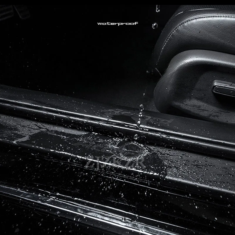 لتويوتا BZ3 2023 2024 2025 عتبة باب السيارة عتبة حامي لوحة الجذع واقي حماية ملصق الشارات الملحقات الداخلية