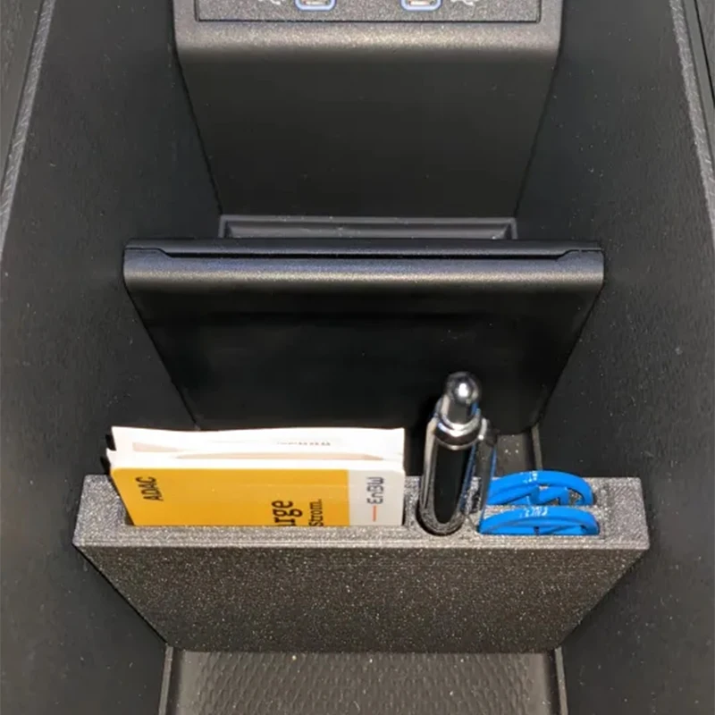 1pc Center Console Storage Partition For Charging Cards Ballpoint Pens Coin For Volkswagen ID.3 Center Console Partition Storage