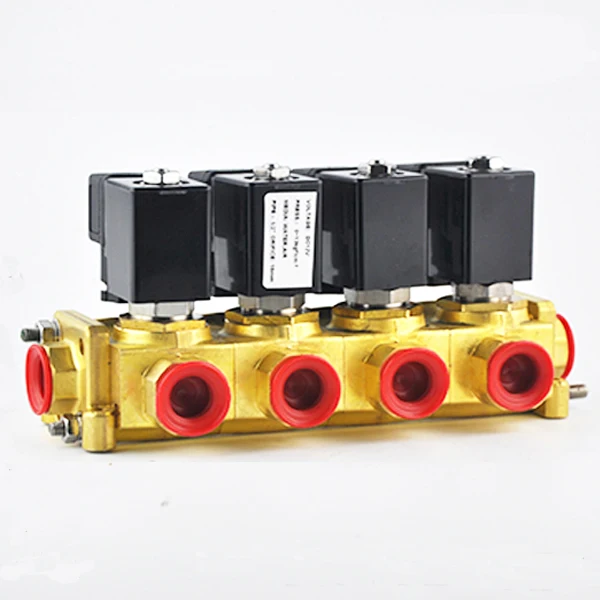 Darhor brass water 2 3 4 valves combined manifold solenoid valve 1/2