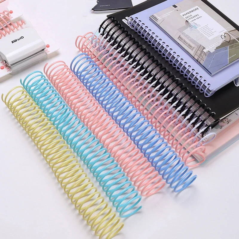 10pcs 35mm A4 30 Hole Ring Binder Coil DIY Notebook Binding Ring Telephone Wire Snake Book Rings Office Accessories Binder Rings