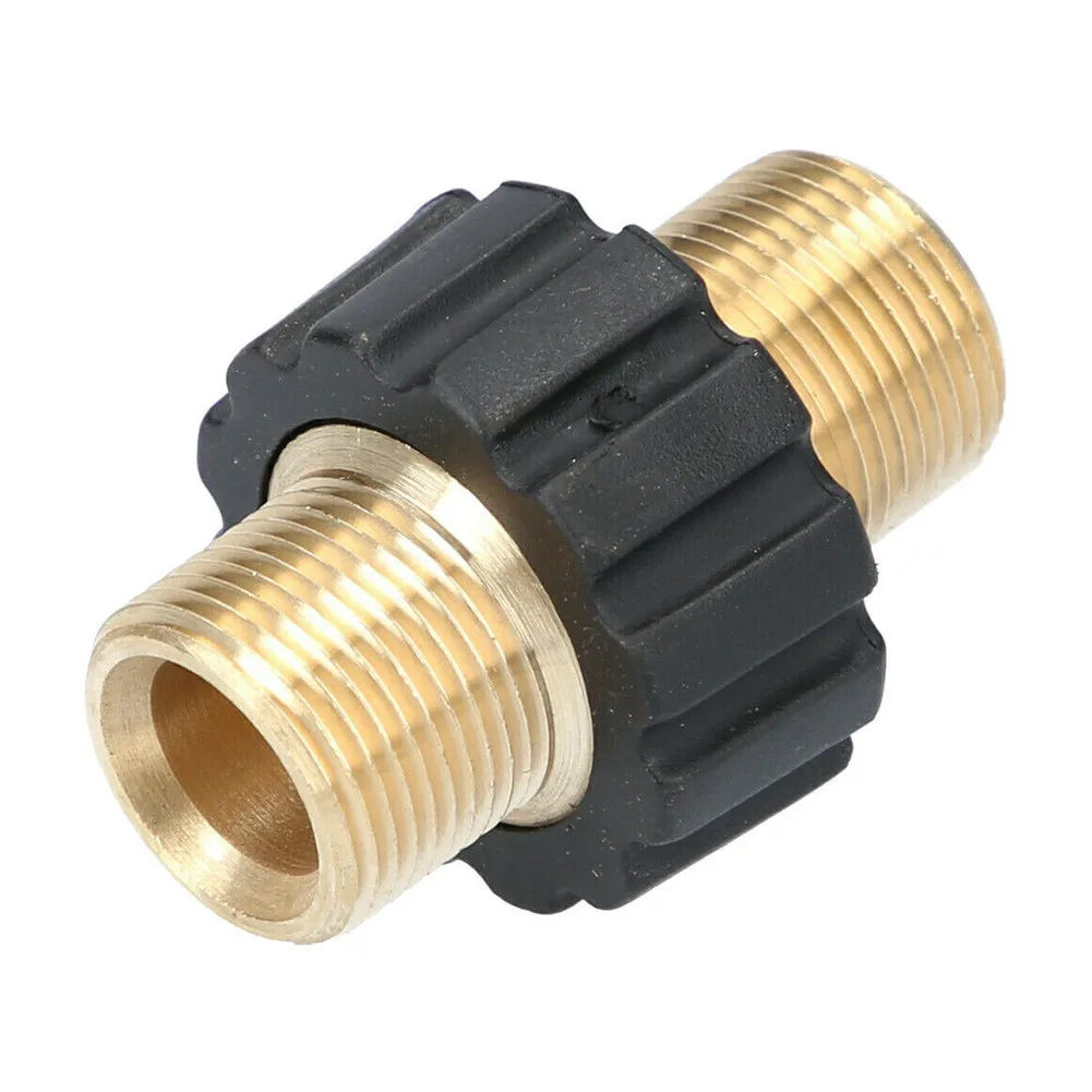 Double Nipple M22x1.5 Male Hose Connector Coupling For High Pressure Cleaner External Thread Hose Joint Adapter Joint