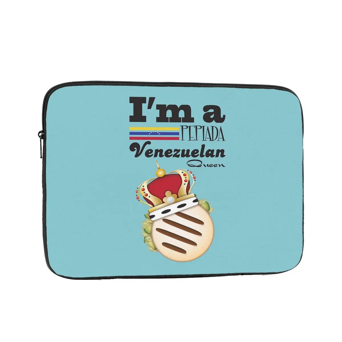 Arepa Venezuela Im A Pepiada Venezuelan Queen غطاء كمبيوتر محمول حقيبة كمبيوتر محمول كم حقيبة كمبيوتر لوحي حقيبة مضادة للصدمات