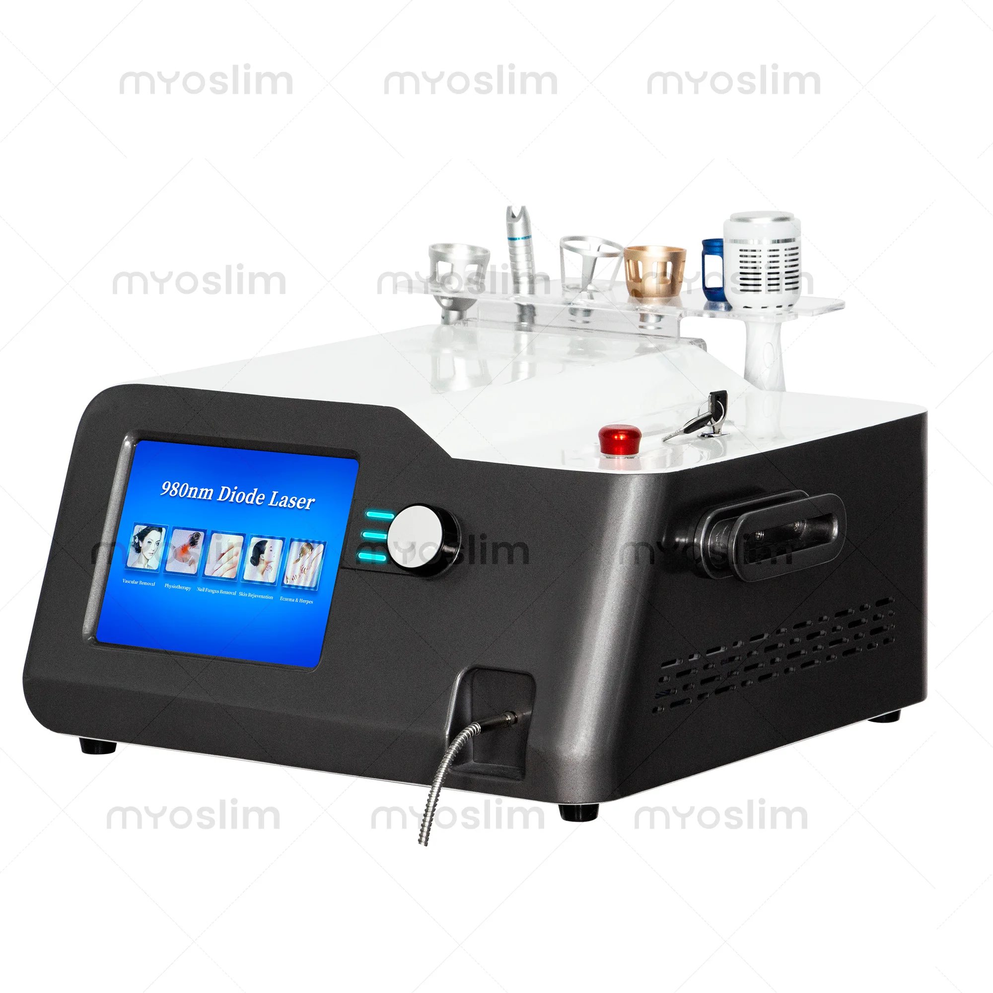 Beste 30 W 5 in 1 980 nm Diodenlaser Blutgefäße Entfernung Nagelpilz 980 Diodenlaser Gefäßentfernungsmaschine Entfernen Sie Besenadern