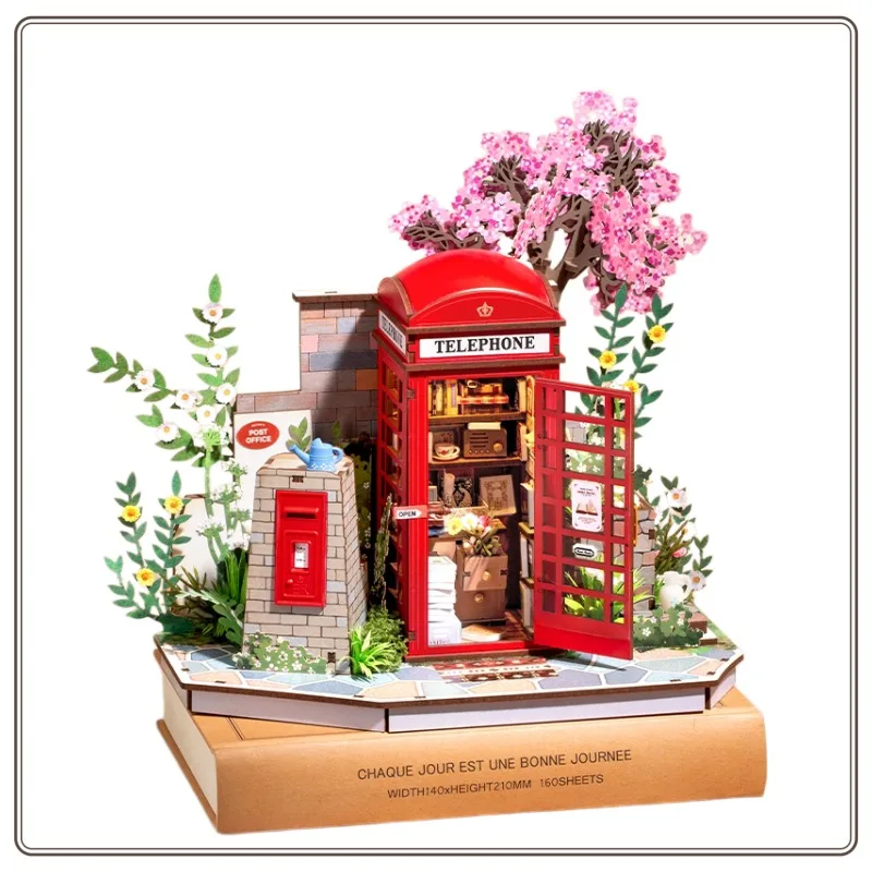 

New Original Robotime Rolife Book Nook Fairy DIY 3D Assembly Toy Furniture Lenticular Wooden Model Children's Handmade Sharing