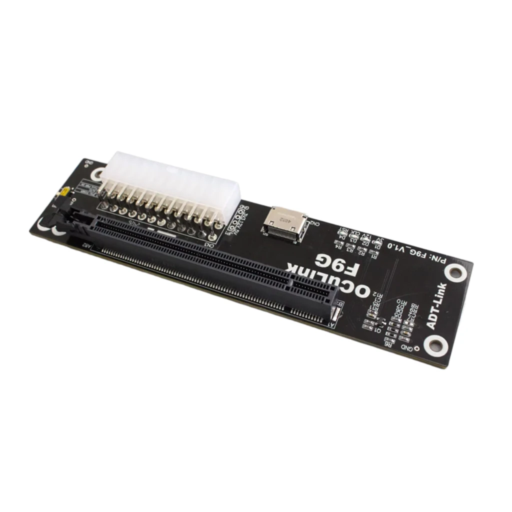 PCIe 4.0 F9G 64Gbps OcuLink Laptop Placa gráfica externa GPU Docking Station para M.2 NVMe para SFF-8612 OcuLink eGPU Placa adaptadora