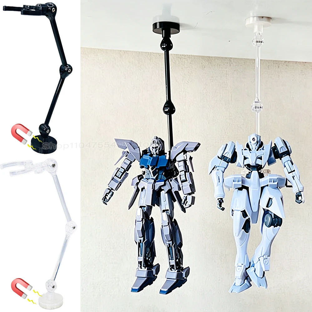 Action Figure Stands with Magnetic Base Acrylic Model Suspension Display Magnet Standing Holder Doll Toy Model Support Bracket