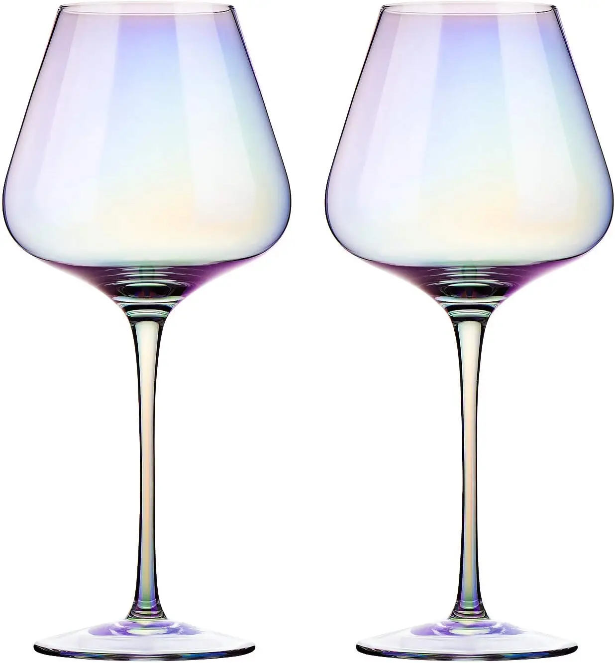 

Red Wine Glasses Crystal Glass, 23 oz. Large Bowl, Long Stemmed Glassware - For Wine Tasting, Birthday, Anniversary or W