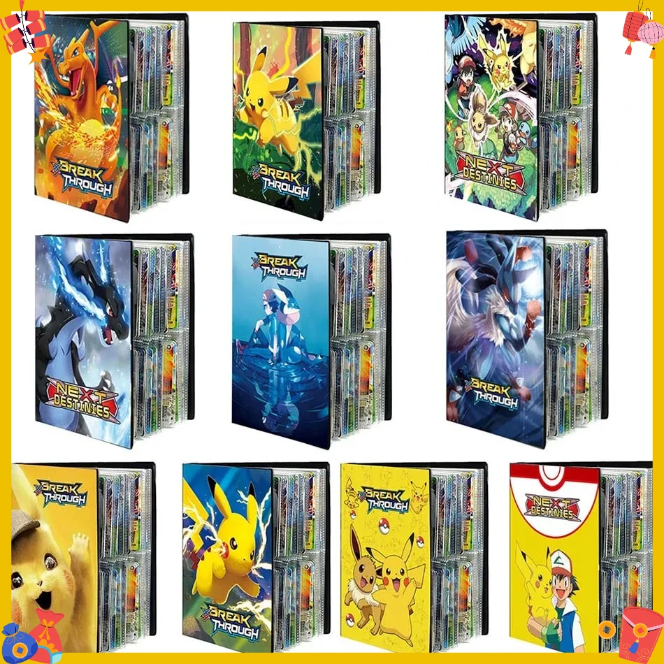 Álbum para Cartas Pokémon com 240 Páginas, Novo Modelo Criativo, Fichário para Coleção de Cartas