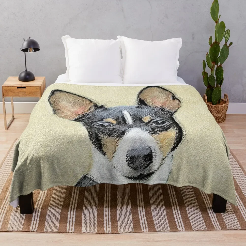 

Toy Fox Terrier Throw Blanket Warm Napping Blanket for Office Couch Bed