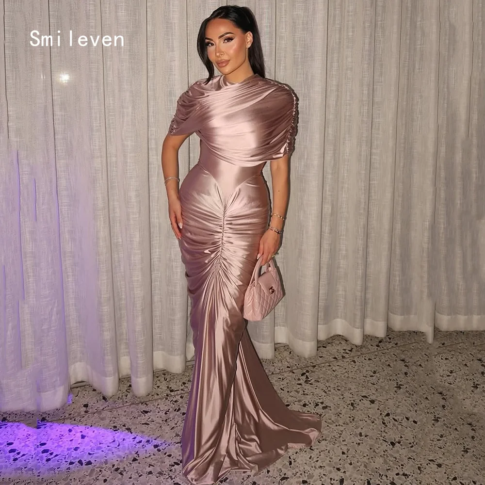 

Smileven Luxury Mermaid فساتين سهرة Prom Dress Pleat Party Gowns Exquisite Scoop Occassion Dress Customized 2026