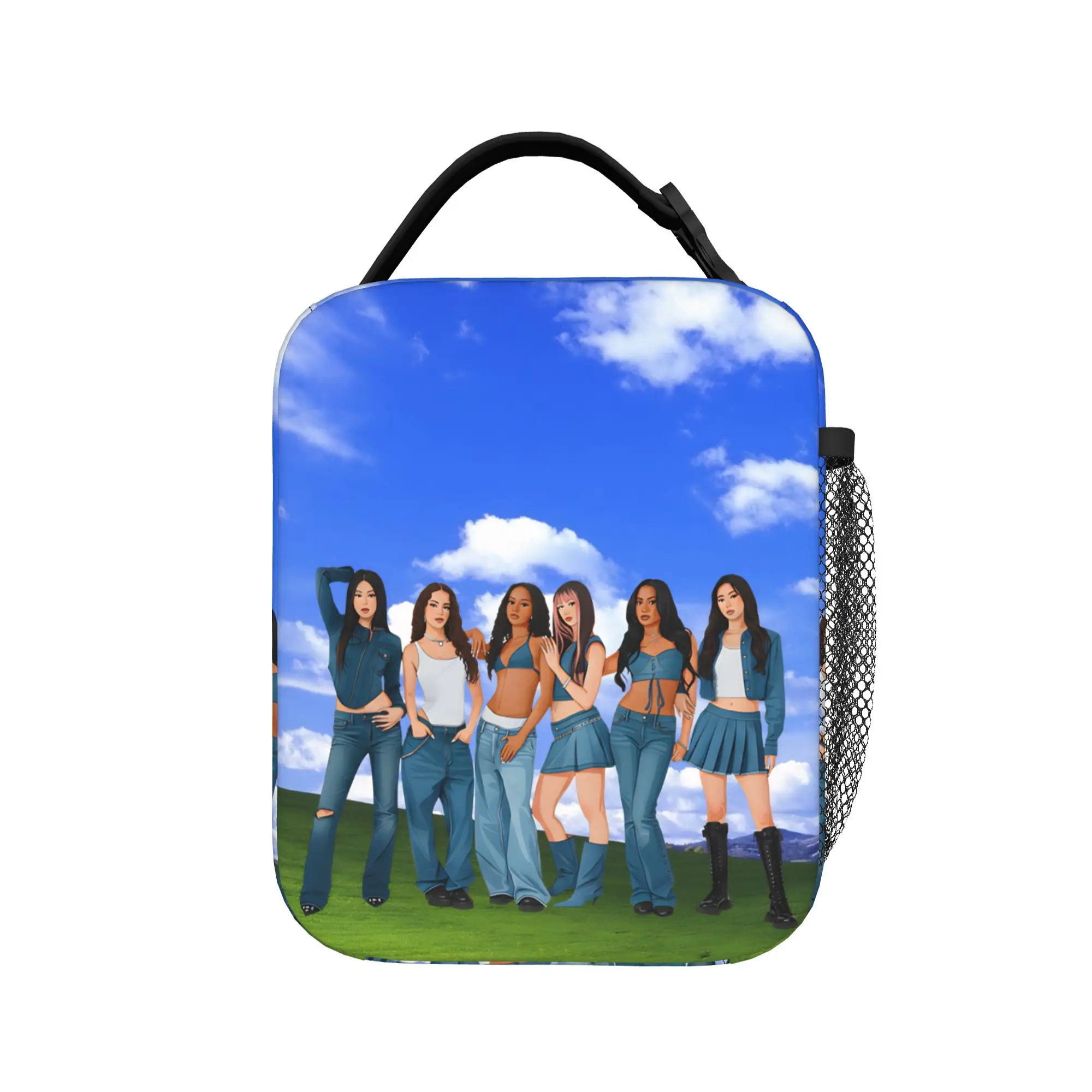 Katseyes Kpop Girl Group Thermal Insulated Lunch Bag for School  Portable Food Container Bags Cooler Thermal Lunch Boxes