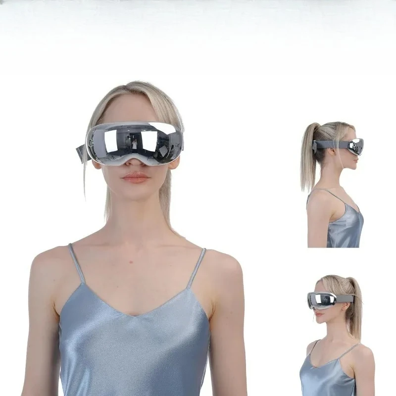 

Customizable Eye Massager with Heat - Accupressure Massage with Vibration, Heated Eye Mask for Migraines, Dark Circles