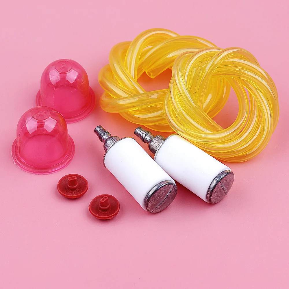 Fuel Filter Line Hose Primer Bulb Check Valve Kit For Poulan P1500 P2500 P3500 P4500 PP025 PP125 PP325 Trimmer Part