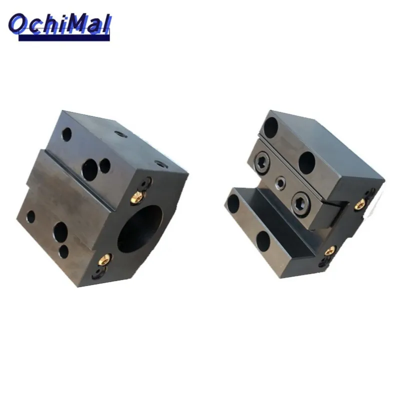 ieepo CNC Lathe Miniature Turret Tool Holder Block Machine Tool Turrets Boring Endface U-Drill Water Spray Slant Rail Lathe