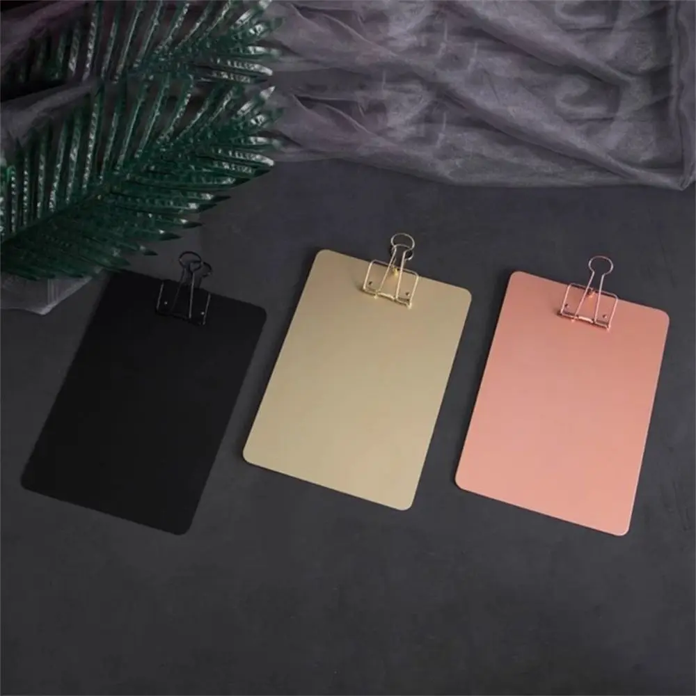 

Supplies Document Holder Menu Bill Folder Collect Book Clips File Folders Writing Pad A5 Metal Clipboard A5 Size Clipboard
