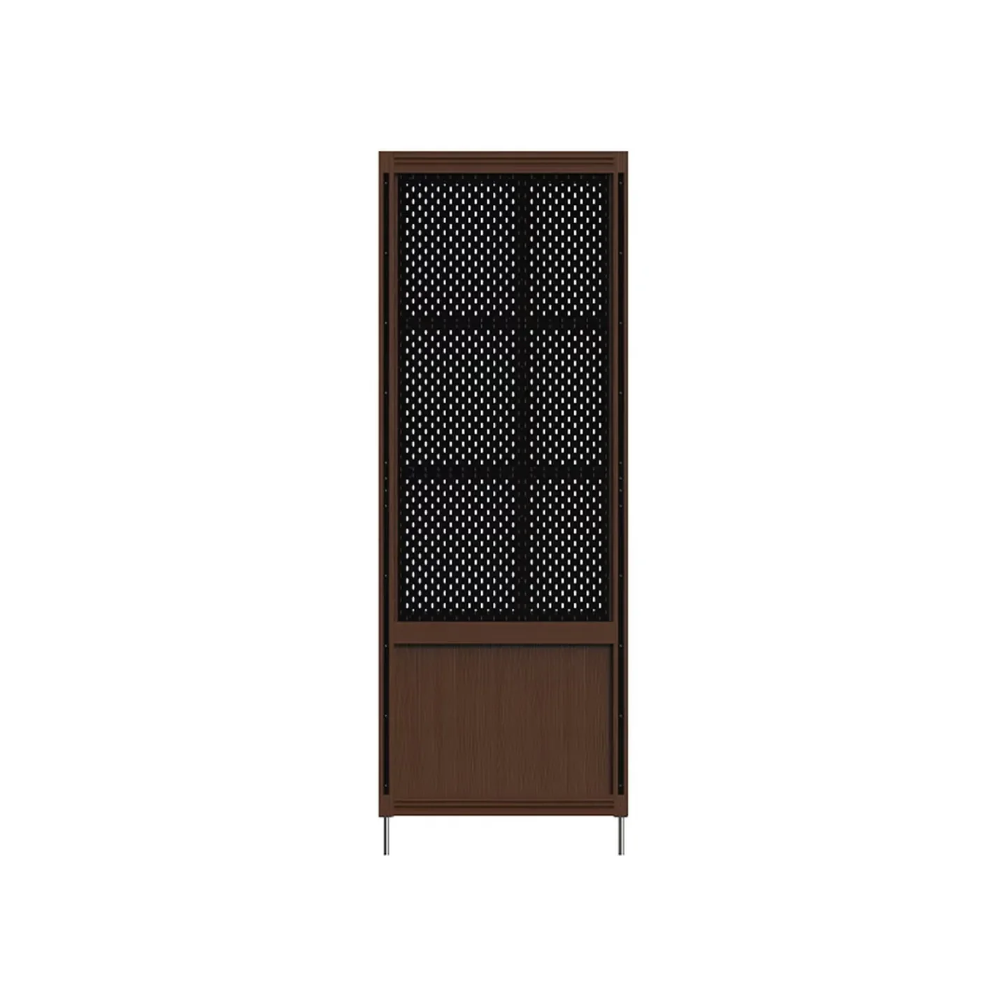 Wall-mounted system Hole board Solid wood combination bookshelf Side cabinet baffle shelf