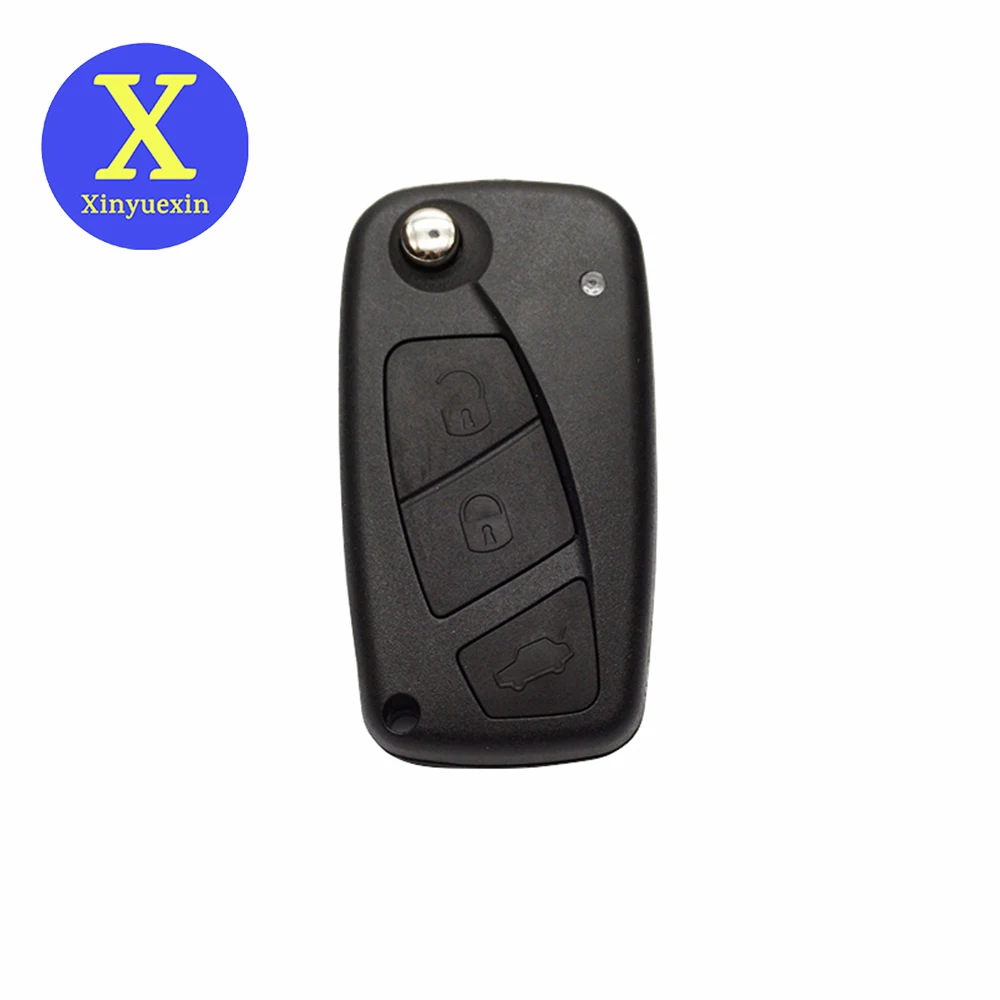 Xinyuexin 3 Buttons Remote Car Key 433Mhz PCF7946 Chip for Fiat Bravo Linea Stilo Punto Ducato Ypsilon Daily Peugeot Boxer