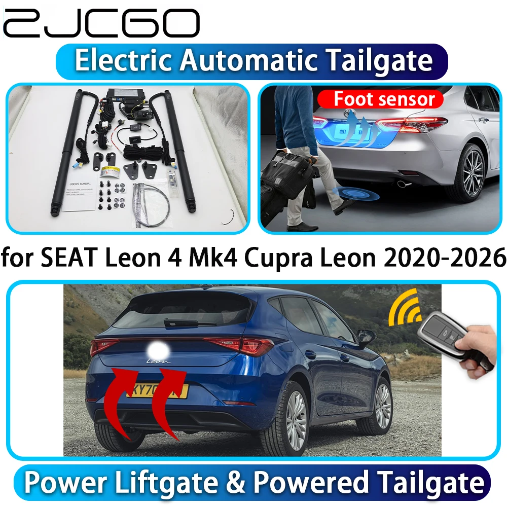 ZJCGO for SEAT Leon 4 Mk4 Cupra Leon 2020-2026 OEM Automatic Power Liftgate Powered Tailgate Intelligent System Trunk Lift Kit