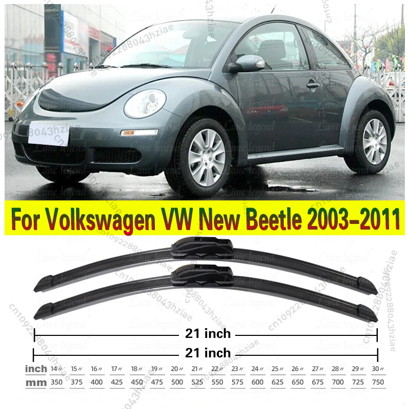 For Volkswagen VW New Beetle 2003-2008 Car Wiper Blade Front Windscreen Windshield Wipers 21