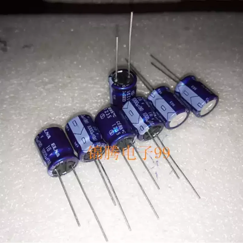 10-100pcs ELNA genuine Ina Blue Robe RE3 fever electrolytic capacitor 16v1000uf 10x13