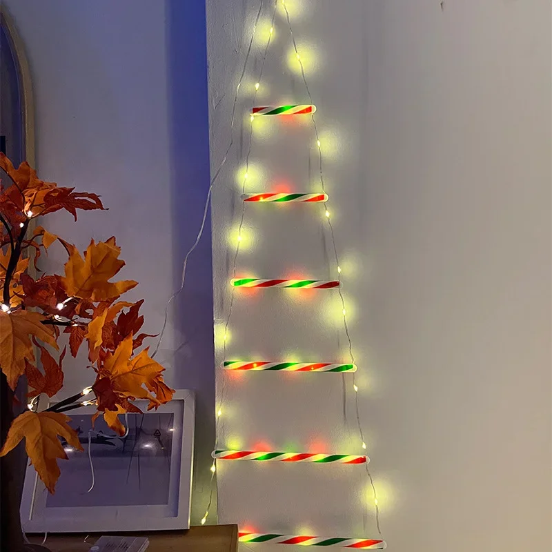 LED Christmas Climbing Ladder Santa Claus Decorations USB 8 Modes LED Lamp Home Outdoor Xmas Christmas Light New Year Ornaments