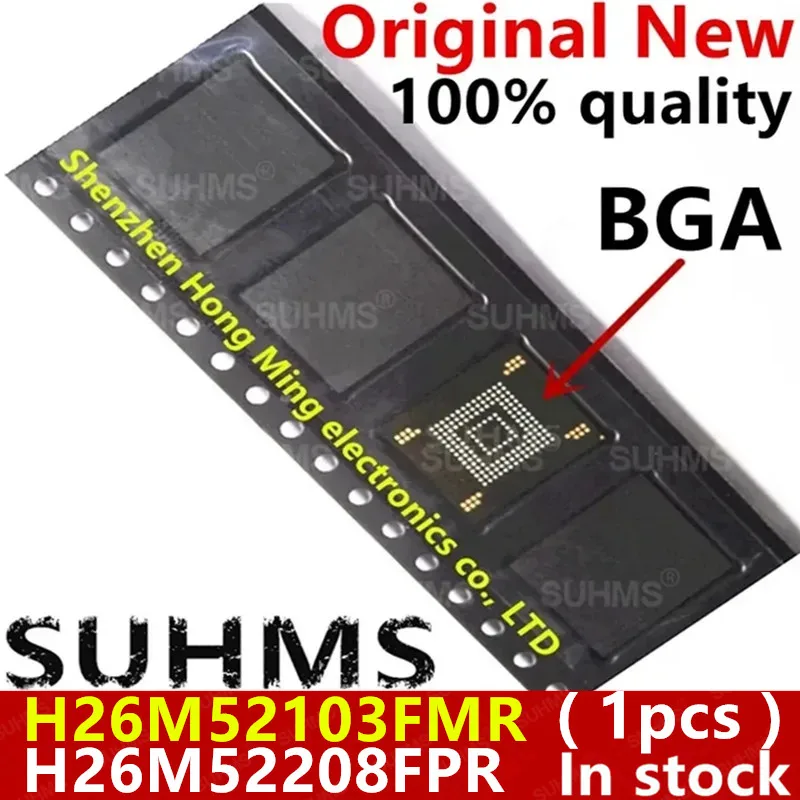 (1piece)100% New H26M52103FMR H26M52208FPR BGA