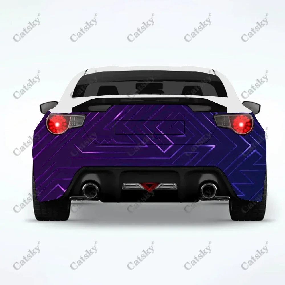 

Purple abstract graphics Car sticker rear car rear appearance modification package suitable for car truck sticker