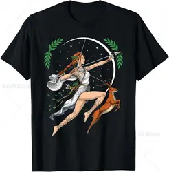 Artemis Greek Goddess of Hunting Ancient Greece Mythology T-Shirt Unisex Graphic T Shirts Men Clothing