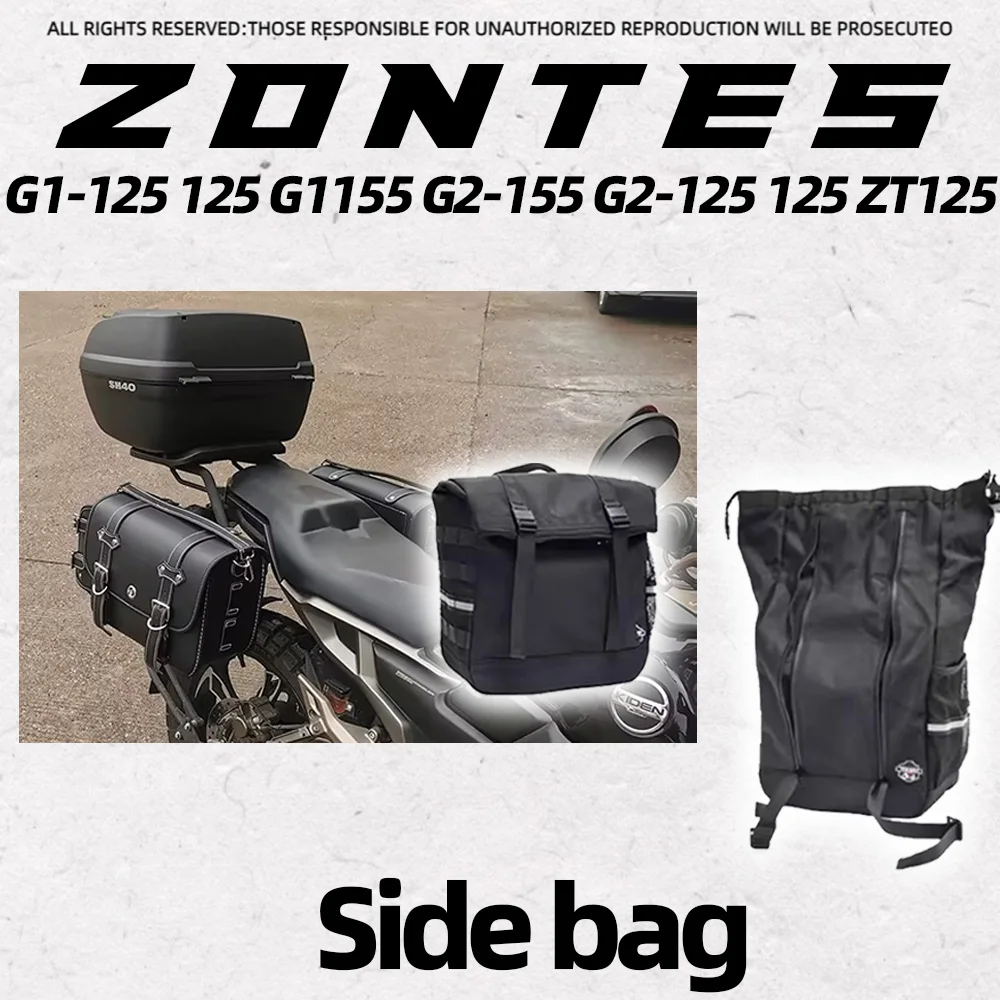 

For Zontes G1-125 125 G1155 G2-155 G2-125 125 ZT125 Side Bag Large Capacity Side Bag Canvas Bag