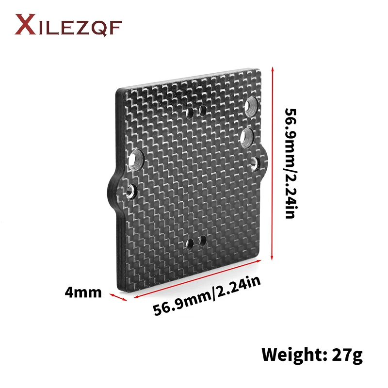 4mm Carbon Fiber ESC Tray Plate Receiver Mount for Arrma 4S 1/10 Kraton Outcast 1/8 Mojave Spektrum 150A Max Upgrade Part