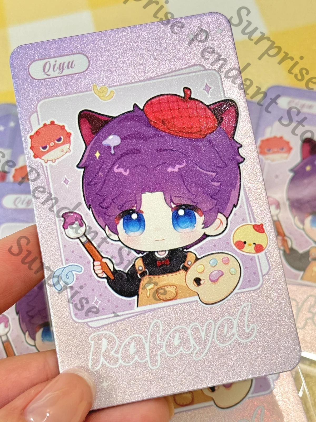 

Anime Love and Deepspace Rafayel Cosplay Cartoon Instant Camera Ornament Card Mascot Flashcard Collection Accessory Ambitus Gift