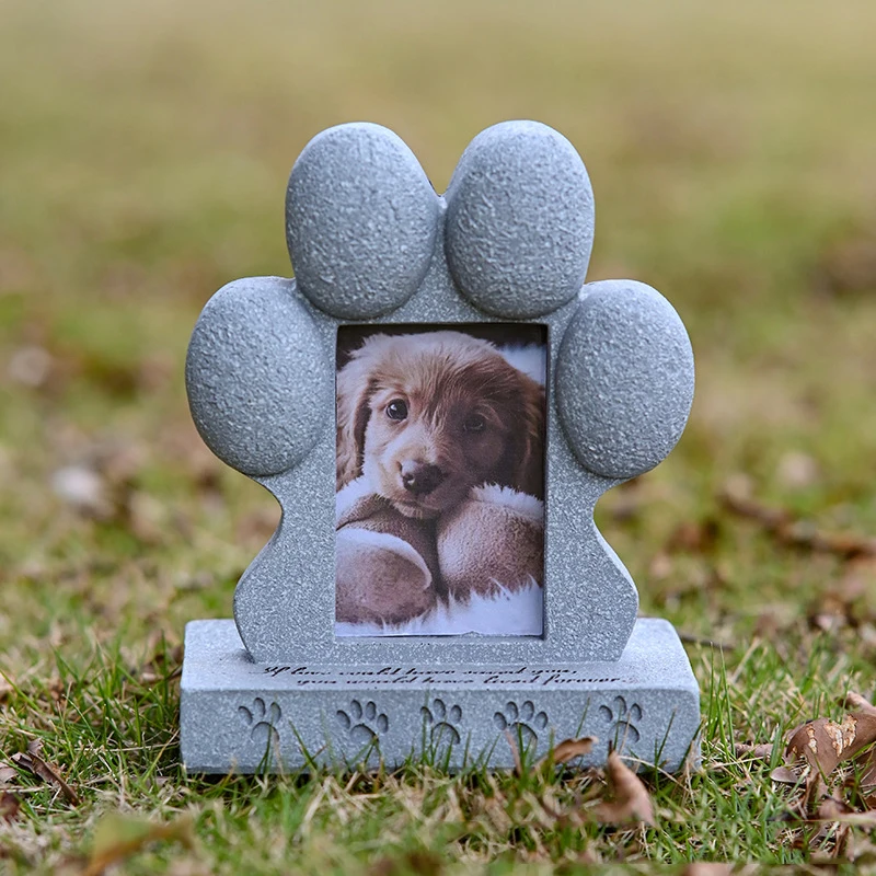 

Pet Tombstone, Pet Dog, Creative Resin Simulation, Commemorative Stone, Animal Cat Tomb, Commemorative Artifact Decoration