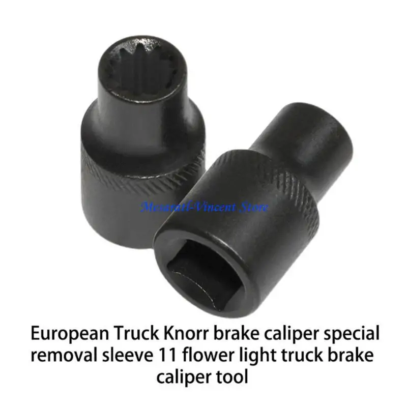 

A70F Brake Caliper Removal Sleeve 11pt 3/8Inch Drive Disc Brake Piston Tool for Knorr