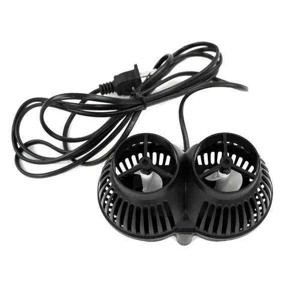 

Dual 12W 6000L/H Aquarium Wave Maker Fish Tank Water Pump Adjustable Simulation Black -201 Ac 220-240V