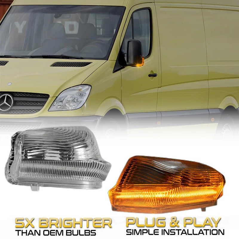 

Left / Right Rearview Mirror Signal Light LED Lamp For Mercedes Sprinter VW Crafter Crafter 2006-2017 0018229020