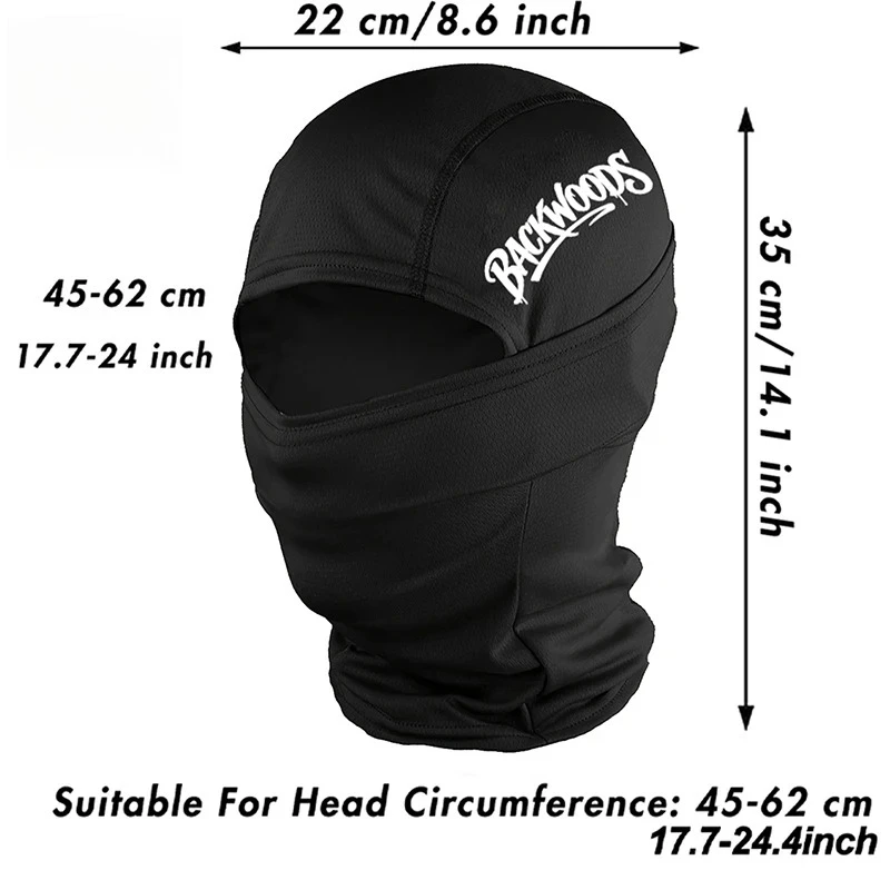 Herren Balaclava Gesichtsmaske Atmungsaktiv Schnelltrocknend Skimaske Winddicht Fahrrad Vollgesichtsabdeckung Nackenwärmer Outdoor-Sport Helmmaske – Detail 3