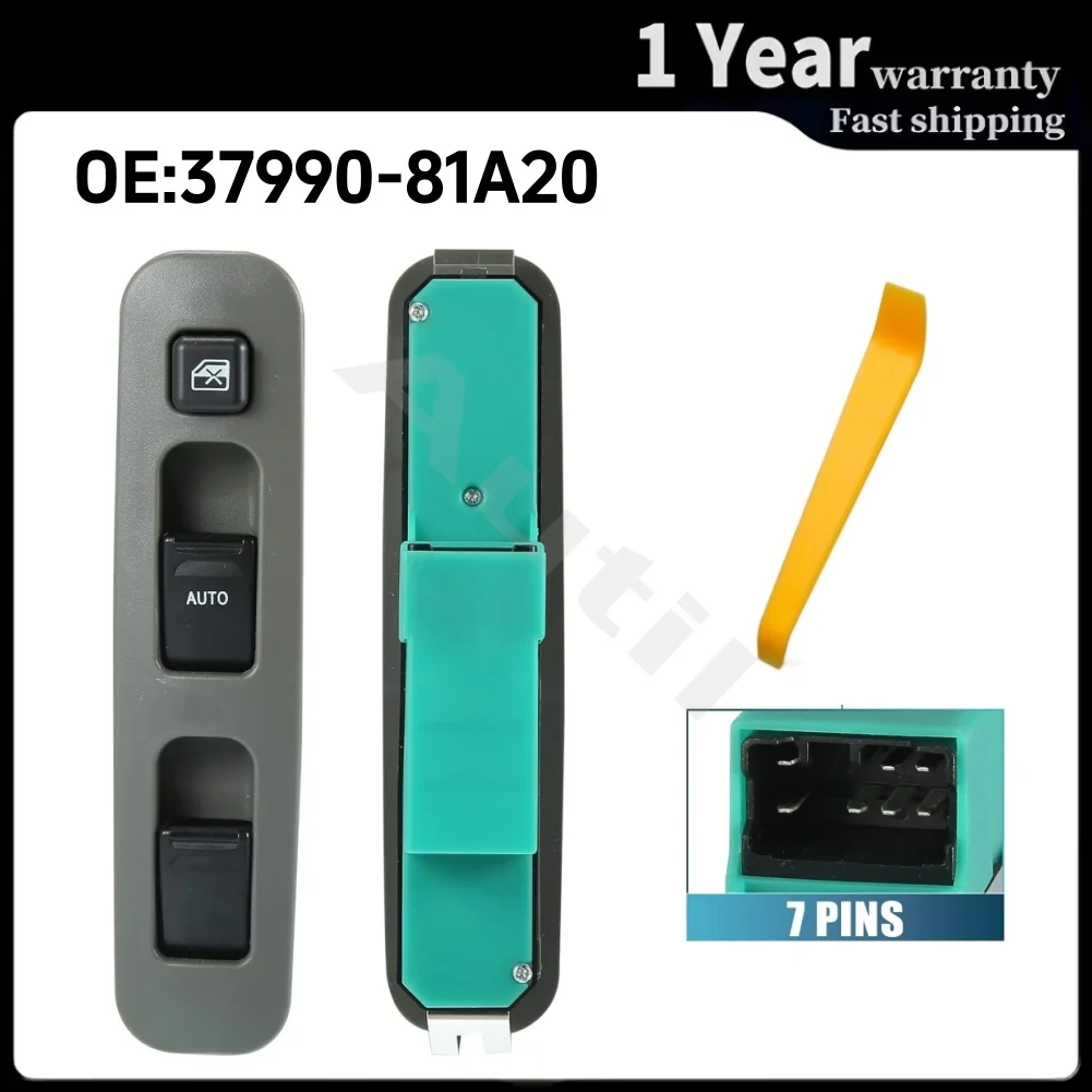 3799081A20 Driver Side Electric Power Window Control Switch for Suzuki Jimny FJ Alto Ignis Carry Every 1998‑2015 Car Accessories