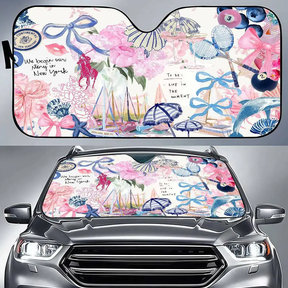 

LIVE IN THE MOMENT Car Solar Protection Windshield Sunshade Car Window Windscreen Cover Sun Shade Auto Sun Visor
