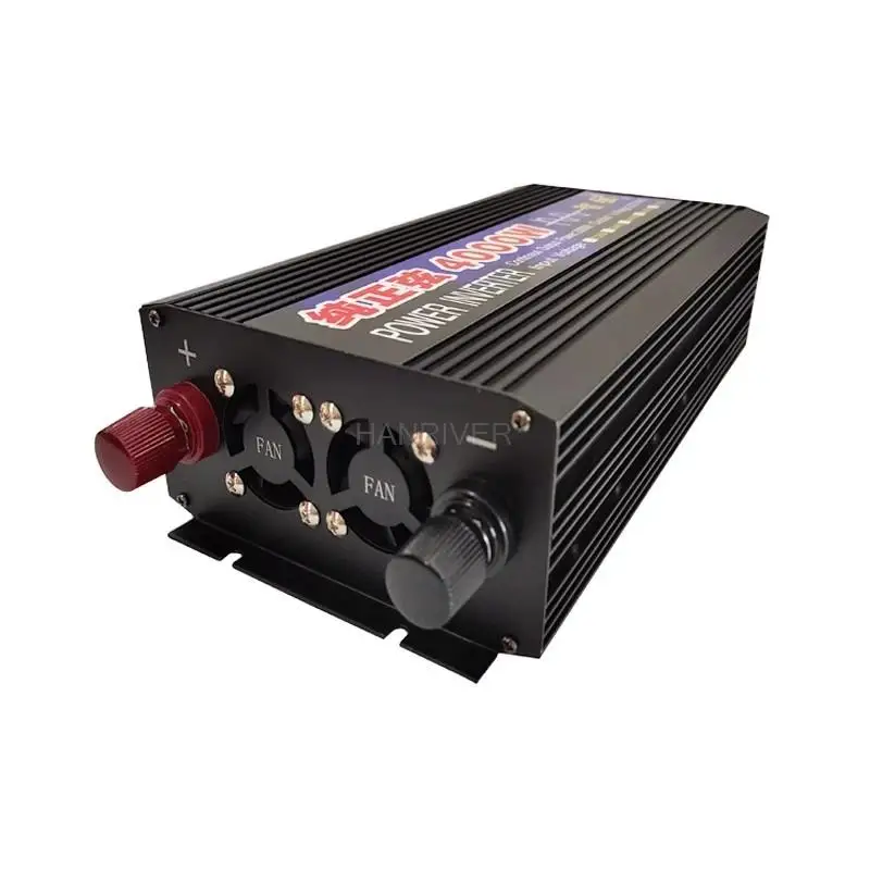 Pure Sine Wave Inverter 2000W 3000W 4000W Power 12V 24V To AC 220V Voltage 50/60HZ Converter Solar Car Inverters With LED Dis