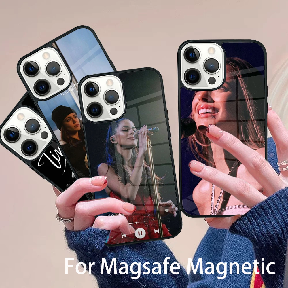 

Martina Stoessel TINI Phone Case Magesafe Magnetic Wireless Charge Cover For IPhone 16 11 12 13 14 15 Pro Max Plus Mini